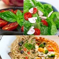 Healthy Vegetarian vegan food collage Royalty Free Stock Photo