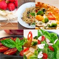 Healthy Vegetarian vegan food collage Royalty Free Stock Photo