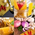 Healthy Vegetarian vegan food collage Royalty Free Stock Photo