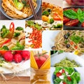 Healthy Vegetarian vegan food collage Royalty Free Stock Photo