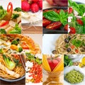 Healthy Vegetarian vegan food collage Royalty Free Stock Photo