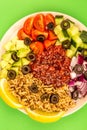 Healthy Vegetarian Or Vegan Mediterranean Salad