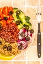 Healthy Vegetarian Or Vegan Mediterranean Salad