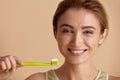 Healthy White Teeth. Portrait Of Happy Smiling Woman With Fresh Perfect Smile