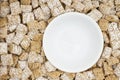Healthy whole grain cereal with bowl Royalty Free Stock Photo