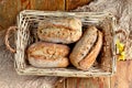 Healthy whole grain rolls Royalty Free Stock Photo