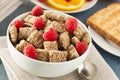 Healthy Whole Wheat Shredded Cereal Royalty Free Stock Photo