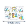 Healthy work environment concept icon