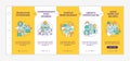 Healthy workplace environment yellow onboarding template