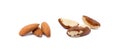 Healty almond and para nuts Royalty Free Stock Photo