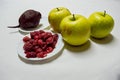 Healty Food Green Apples , Raspberries and Beet Royalty Free Stock Photo