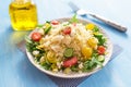 Healty salad with couscous