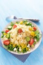 Healty salad with couscous