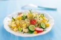 Healty salad with couscous