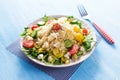 Healty salad with couscous