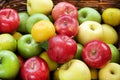 Heap apples color Royalty Free Stock Photo