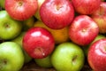 Heap apples color Royalty Free Stock Photo