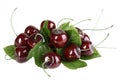 Heap of artificial cherries