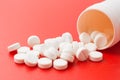 heap aspirin pills Royalty Free Stock Photo