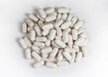 BCA pills on white Royalty Free Stock Photo