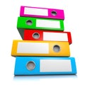 Heap of Binders Royalty Free Stock Photo