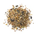 Heap of bird food mixture Royalty Free Stock Photo