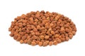 Heap of Black Chickpeas or Kala Chana on White Background