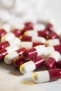 A heap of capsules. Royalty Free Stock Photo