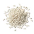 Heap of Carnaroli risotto rice Royalty Free Stock Photo