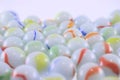 Heap of ceramic multi-coloured balls Royalty Free Stock Photo