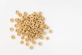 Heap cereals ring isolated on white background Royalty Free Stock Photo