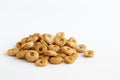 Heap cereals ring isolated on white background Royalty Free Stock Photo