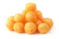 Heap of cheese puff balls Royalty Free Stock Photo