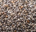 Heap of Chia seeds. Food background Royalty Free Stock Photo