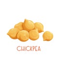 Heap of chickpeas Royalty Free Stock Photo