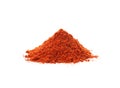 Heap of chili pepper powder Royalty Free Stock Photo