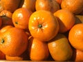 Heap of Chinese orange stacked up. Royalty Free Stock Photo