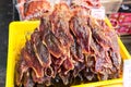 Heap of Chinese preserved waxed pork