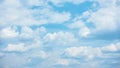Heap clouds -  panoramic cloudscape Royalty Free Stock Photo