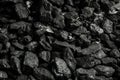 Heap of coal as background, closeup view Royalty Free Stock Photo