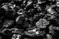 Heap of coal as background, closeup view Royalty Free Stock Photo