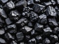 heap of coal, black charcoal