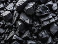 heap of coal, black charcoal Royalty Free Stock Photo