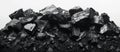 Coal Heap on Rock Pile Royalty Free Stock Photo