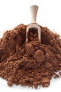 Heap of cocoa powder Royalty Free Stock Photo