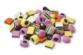 Heap of Liquorice allsorts Royalty Free Stock Photo