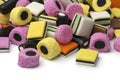 Heap of Liquorice allsorts Royalty Free Stock Photo