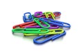 Heap of Colorful Paperclips