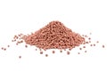 Heap of composite mineral fertilizers isolated on white Royalty Free Stock Photo
