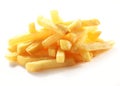 Heap of crispy golden deep fried French fries Royalty Free Stock Photo